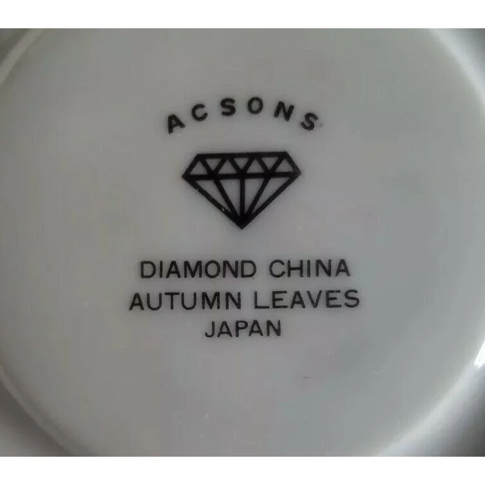 ACSONS DIAMOND CHINA LIMOGE JAPAN get this